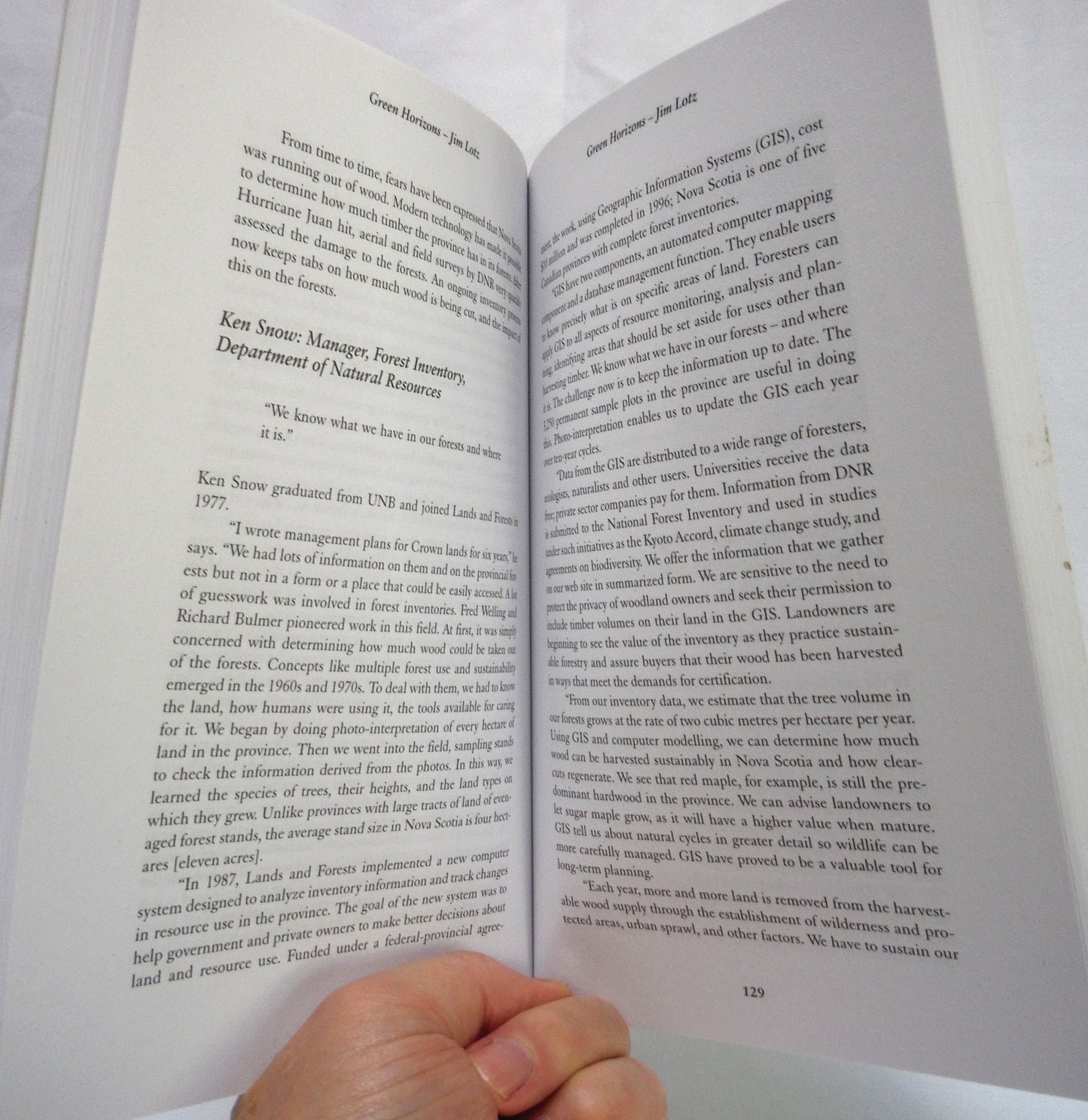 GREEN HORIZONS, The Forests and Foresters of Nova Scotia, by Jim Lotz (2005 1st Ed.)