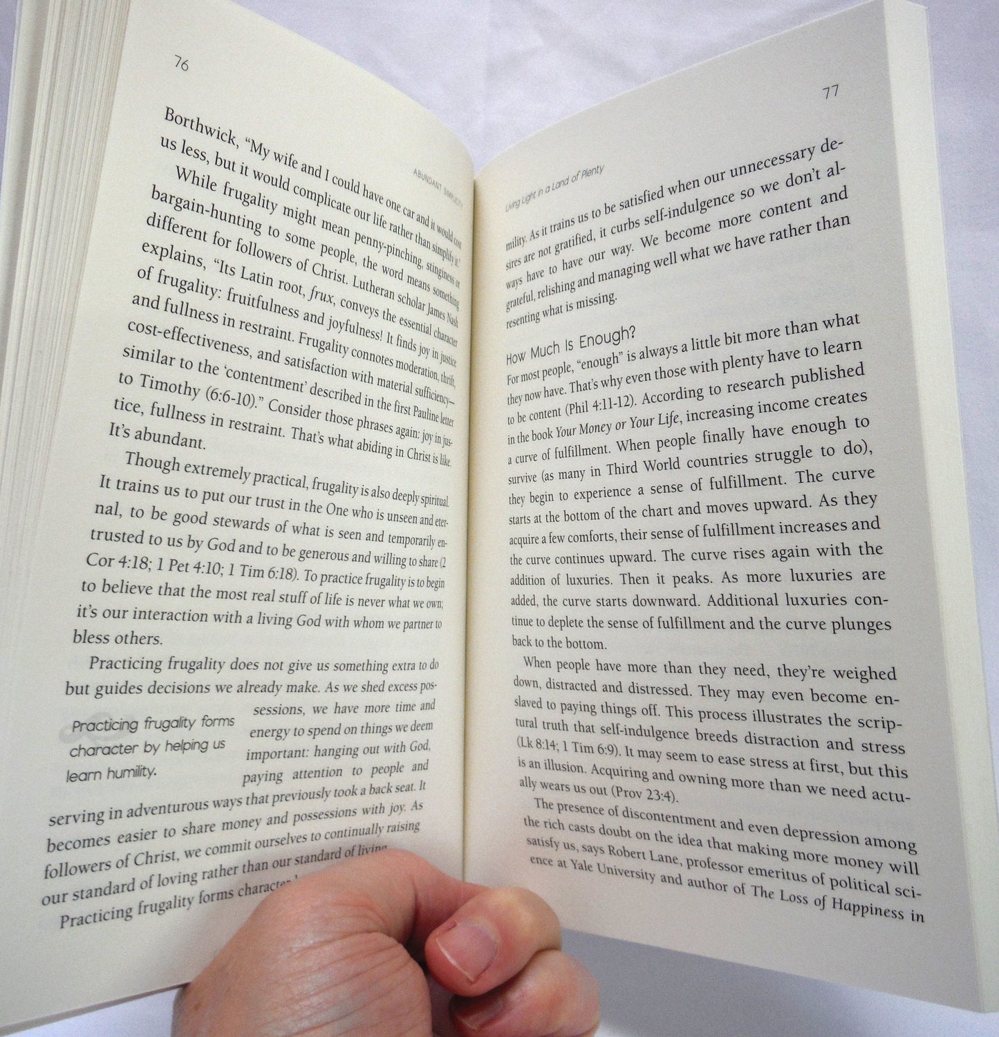 ABUNDANT SIMPLICITY, Discovering the Unhurried Rhythms of Grace, by Jan Johnson (2011 1st Ed.)