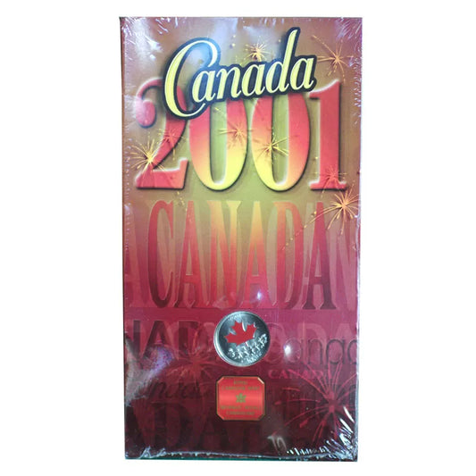 2001 Canadian 25-Cent Spirit of Canada Coloured Quarter Coin & Gift Card