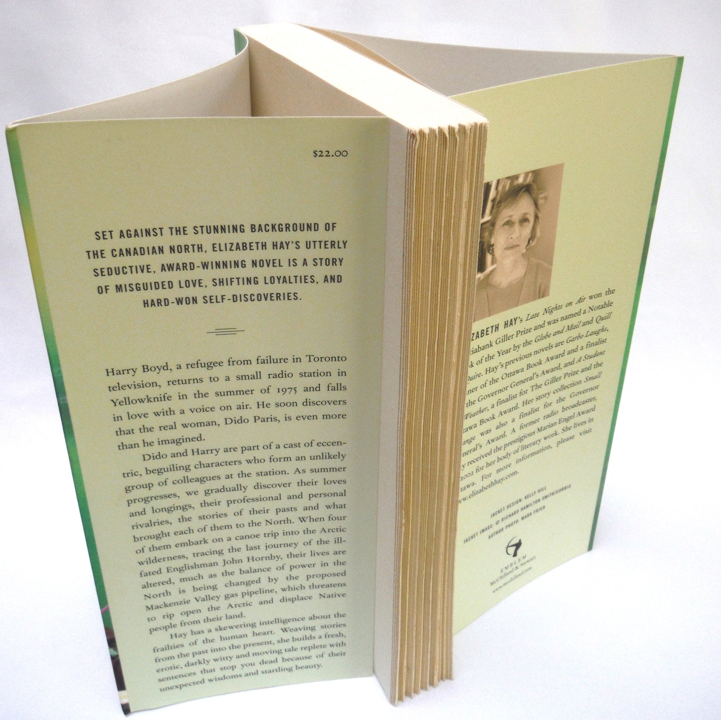LATE NIGHTS ON AIR, A Novel by Elizabeth Hay (2008 1st Ed.)