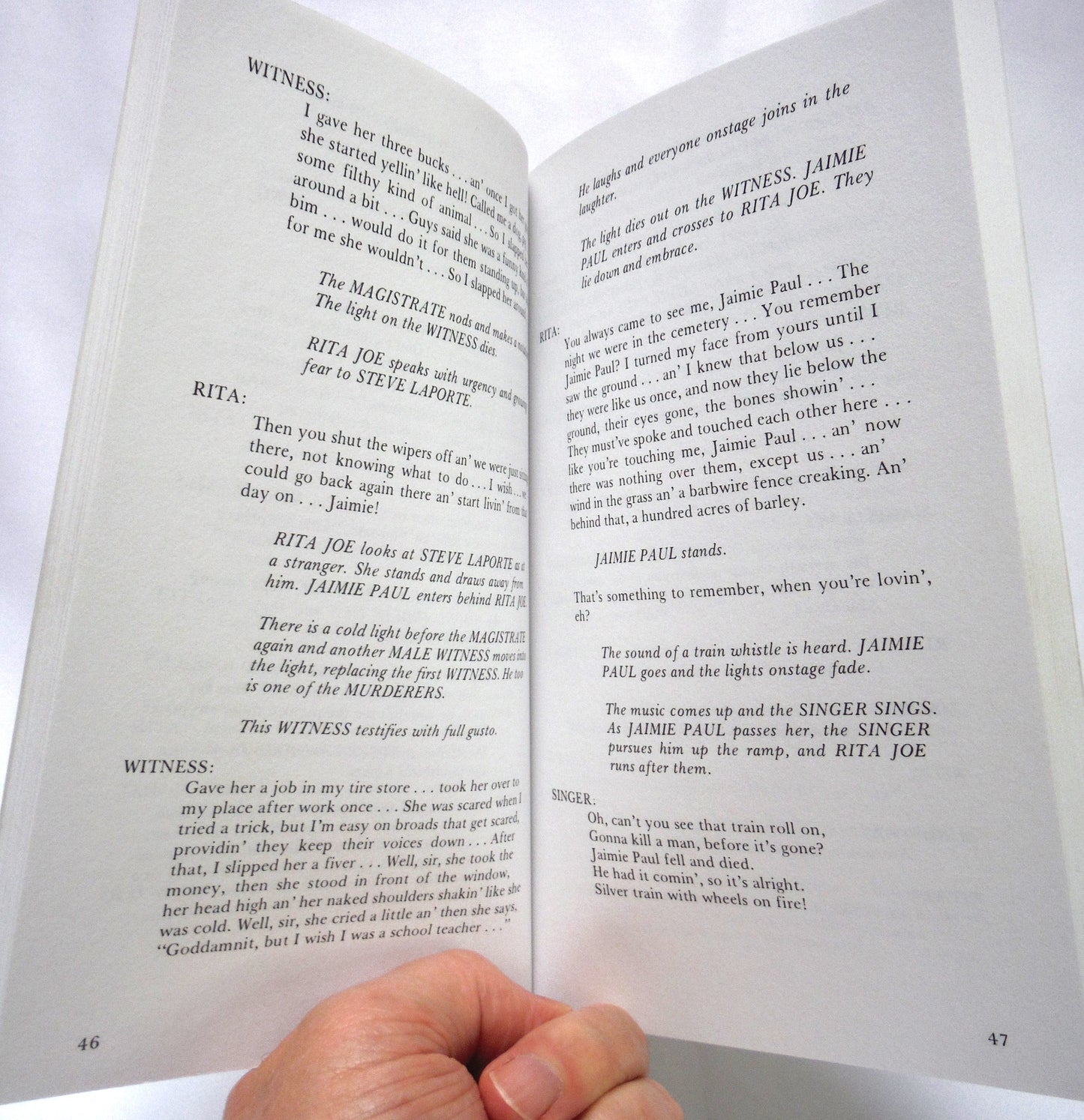 THE ECSTASY OF RITA JOE, A Play by George Ryga (2003 1st Ed.)