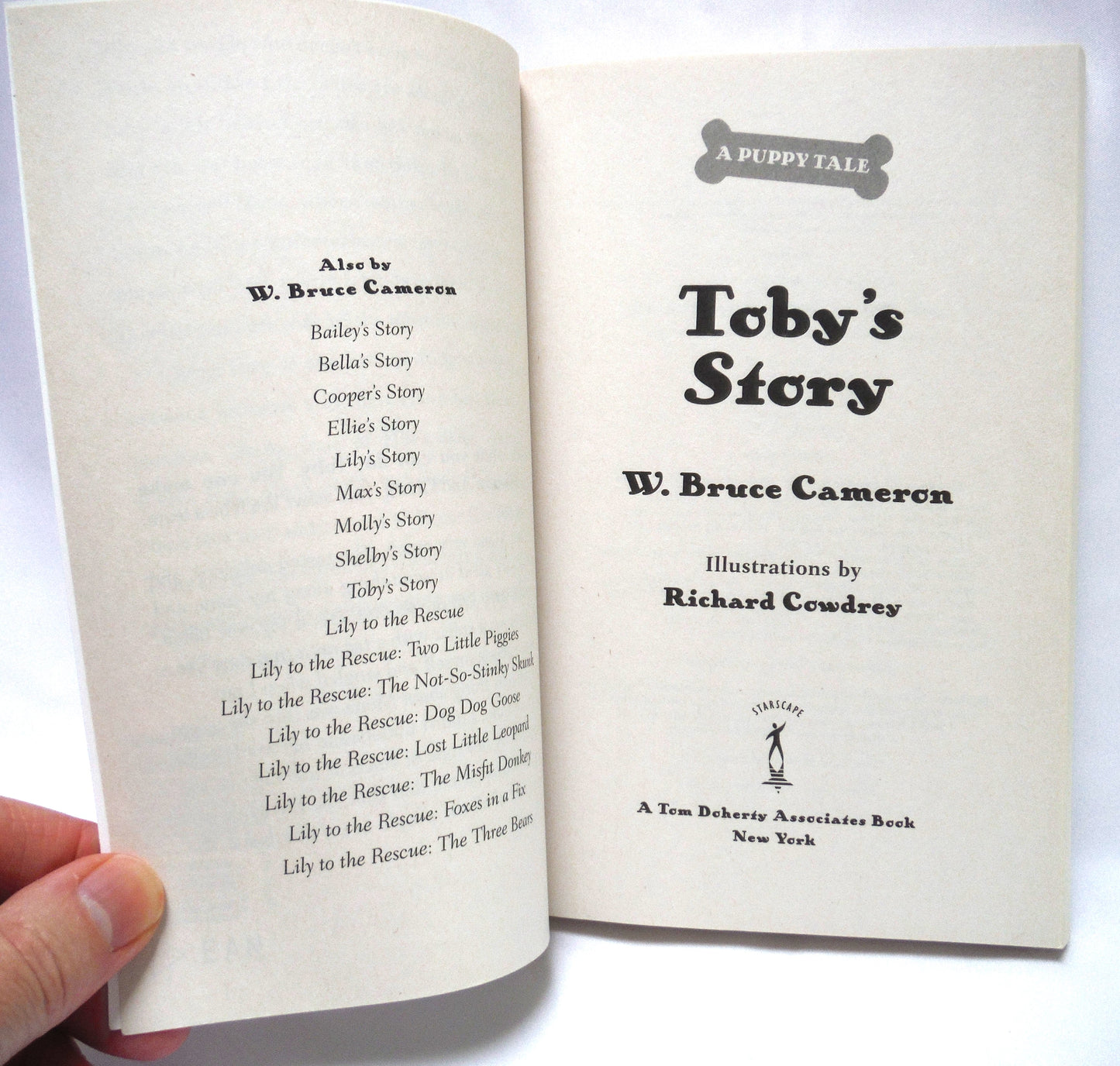 TOBY'S STORY, Will Toby Discover His Purpose? A Puppy Tale by W. Bruce Cameron (2019 1st Ed.)