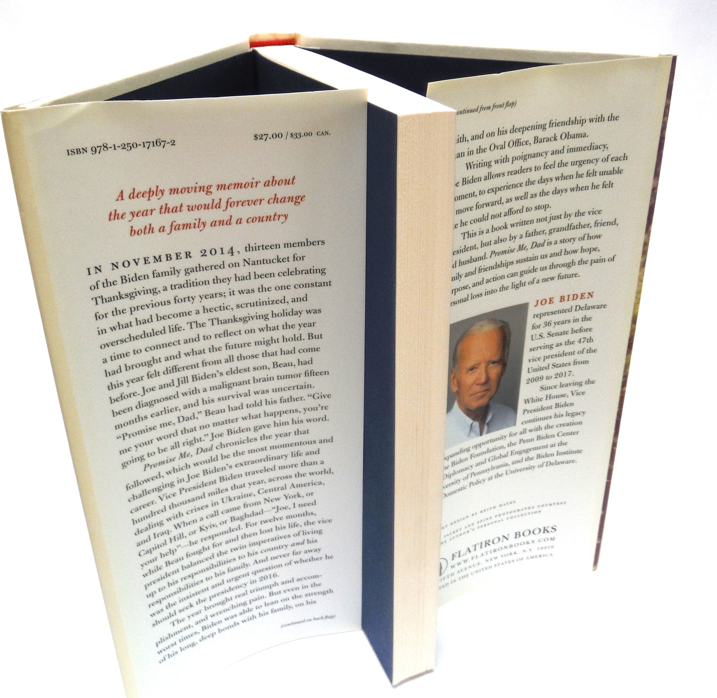 PROMISE ME DAD, A Year of Hope, Hardship, and Purpose, by Joe Biden (2017 1st Ed.)