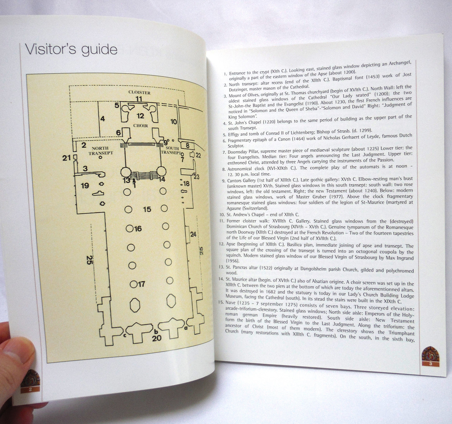 OUR LADY OF STRASBOURG CATHEDRAL-CHURCH, A Visitors Guide by Madeleine Klein-Ehrminger (1984 1st Ed.)
