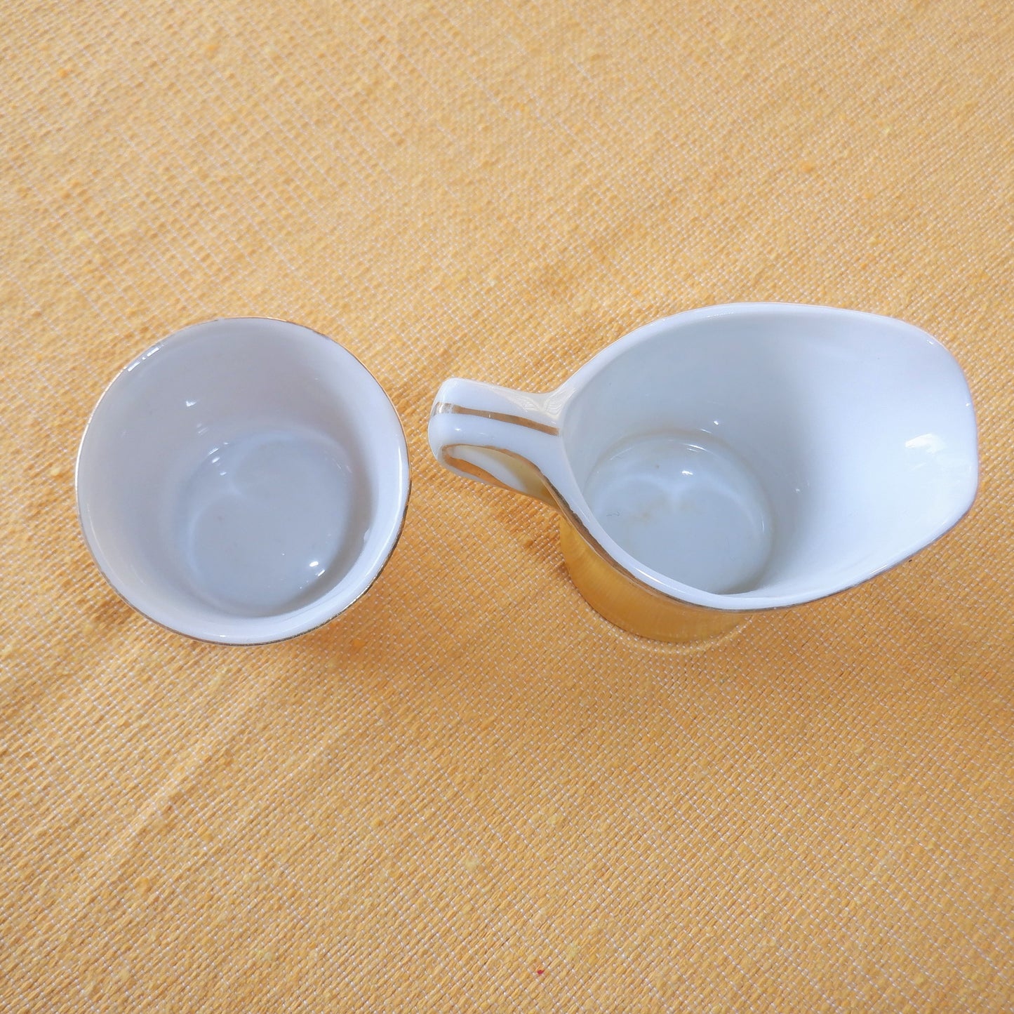 Bachelor Tea & Toast Rack 6-Piece Breakfast Set, in RARE Sunshine Yellow, Made in Japan (Mid-Century)