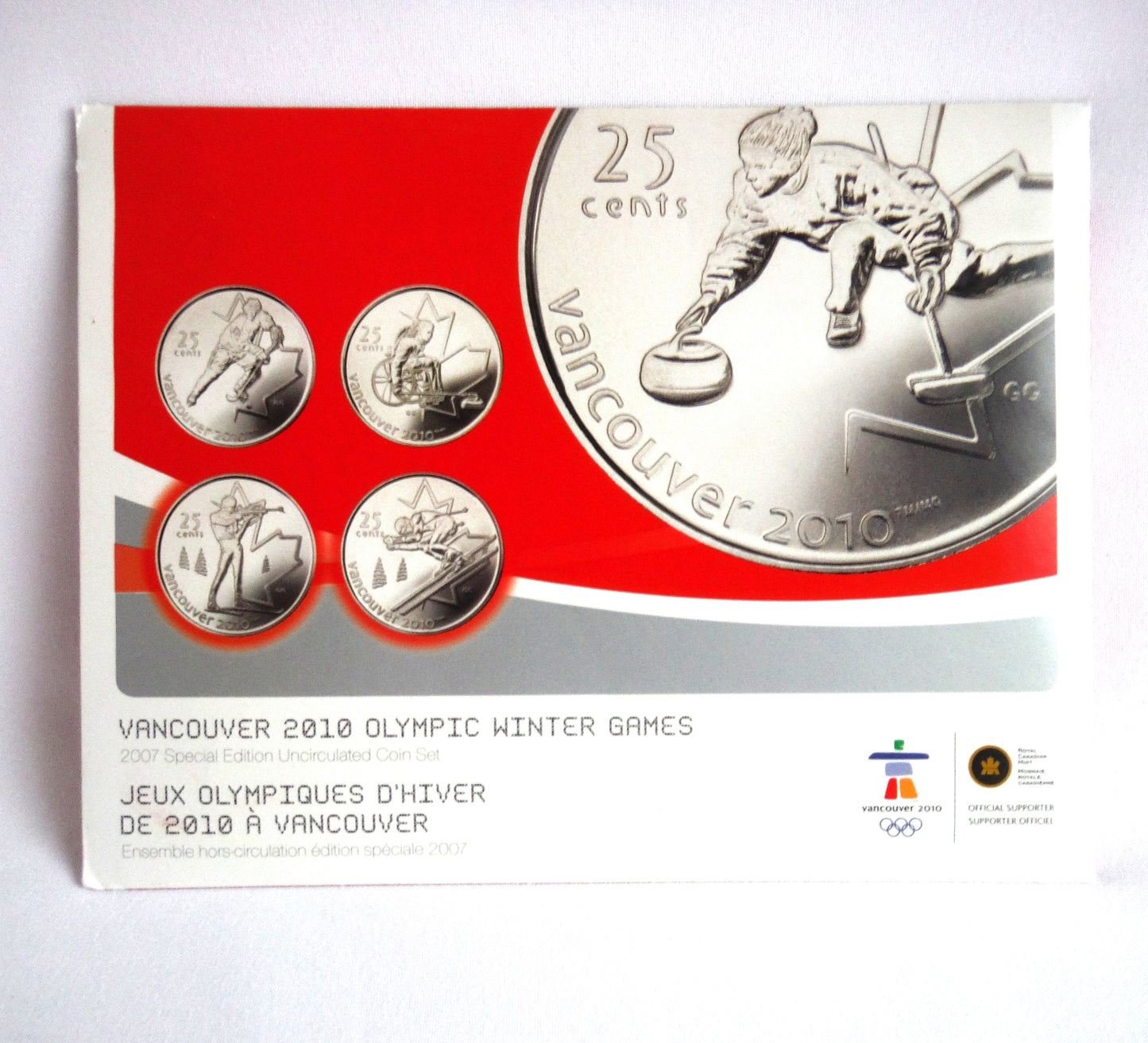 2010 VANCOUVER OLYMPIC WINTER GAMES 11-COIN COLLECTION: Featuring the 2007 7-Coin Annual Collection and 4 2010 Sports Quarters!