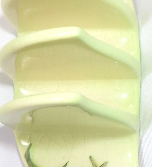 RARE Mid-Century Scottish Thistle TOAST RACK, by Grimwades Winton Royal Pottery, 1940's