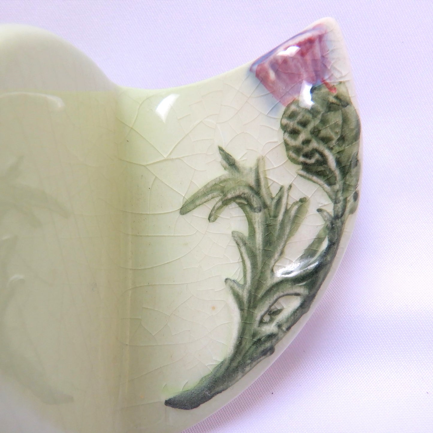 RARE Mid-Century Scottish Thistle TOAST RACK, by Grimwades Winton Royal Pottery, 1940's