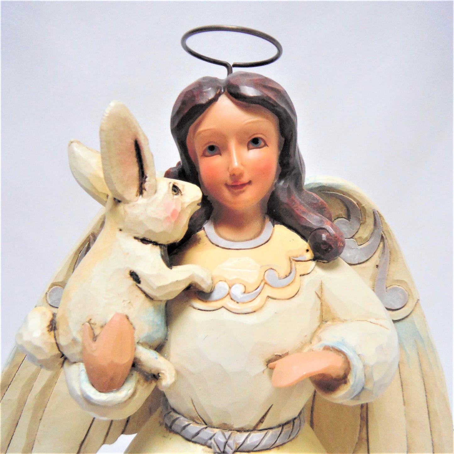 Carved Statue by JIM SHORE: "PEACE TO ALL" Heartwood Creek Angel #4041084