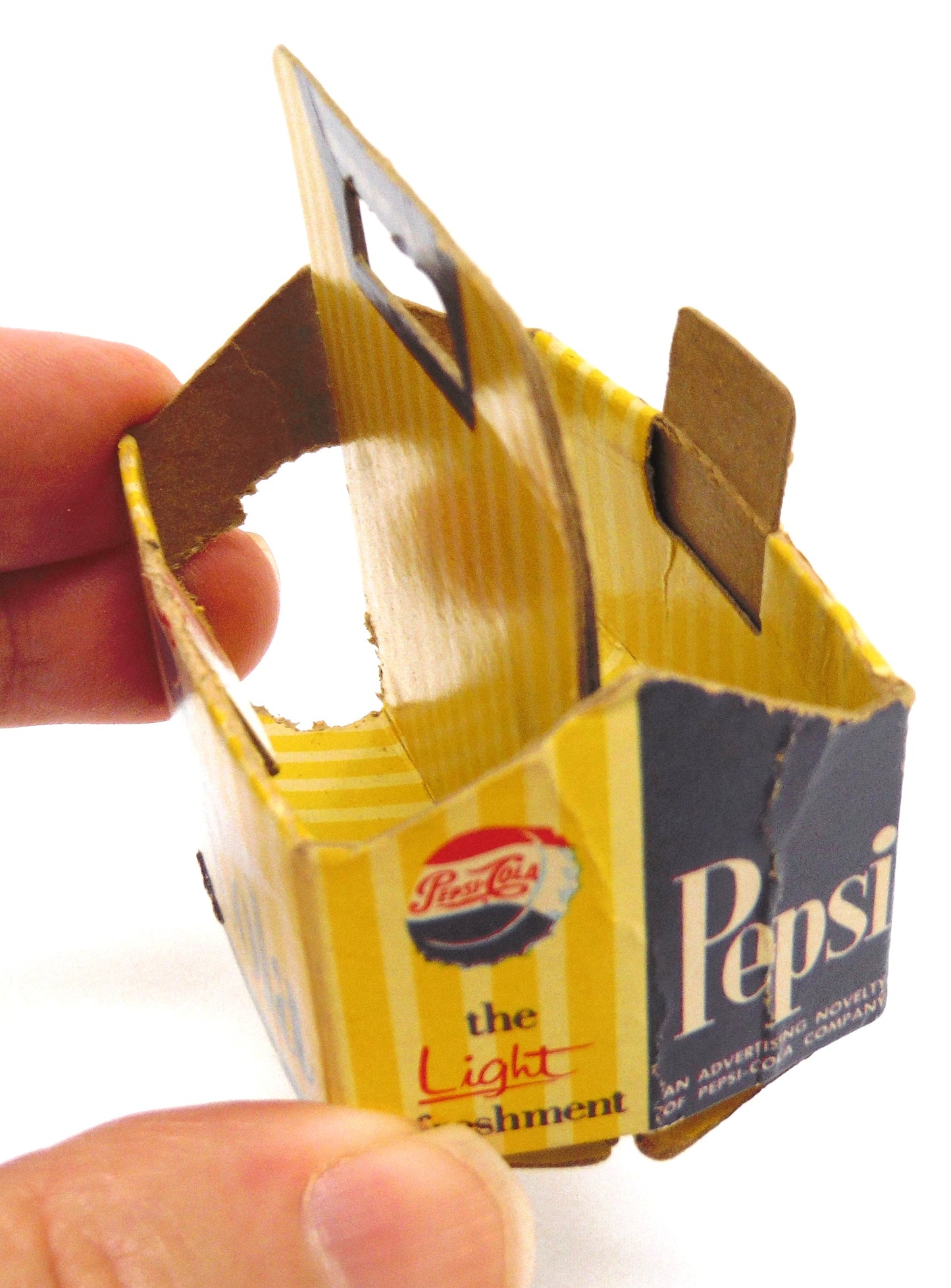 Vintage Miniature Advertising Novelty by THE PEPSI COLA COMPANY: 'USA Pepsi Bottles & Carry Case'