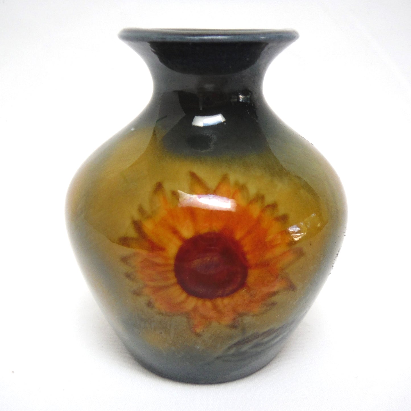 WADE Miniature Vase Pottery 'PORCELAIN SUNFLOWER' Made in Ireland