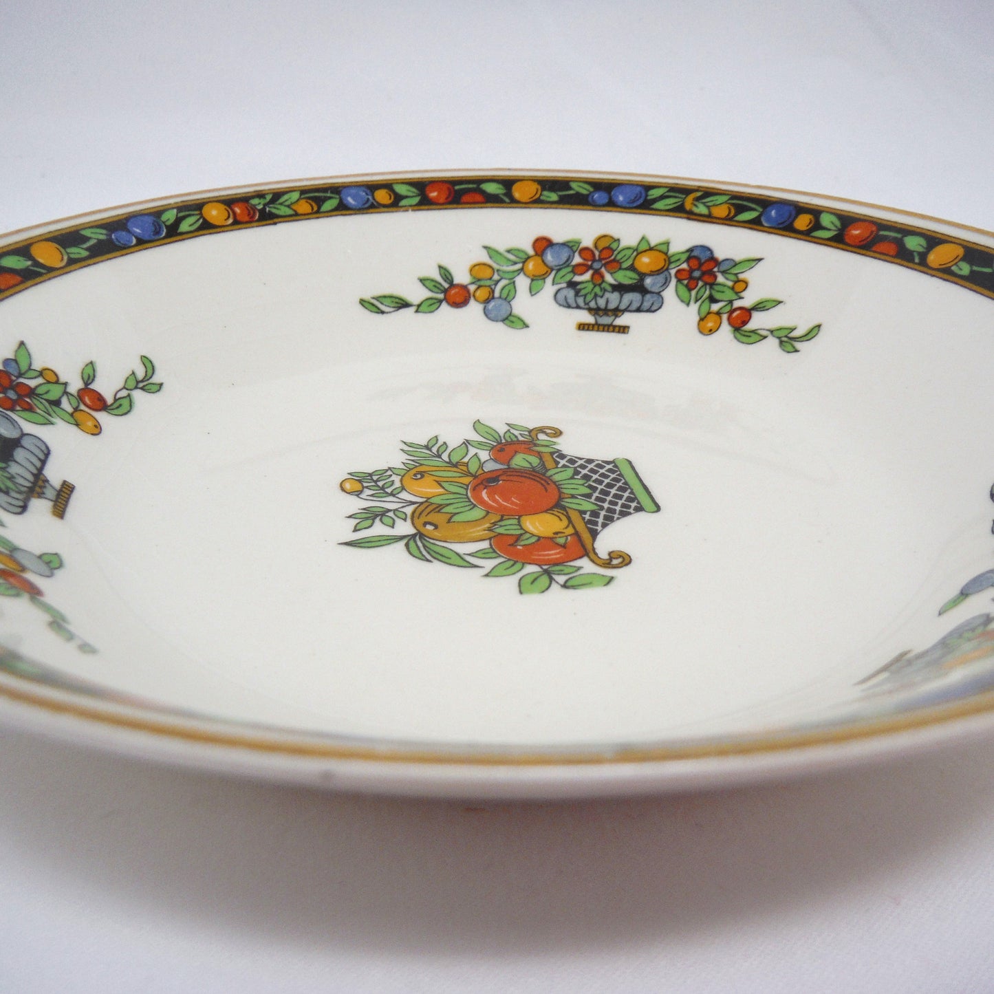 Vintage SMALL SHALLOW BOWL, by The Johnson Brothers of England: 'A Fruit Basket'