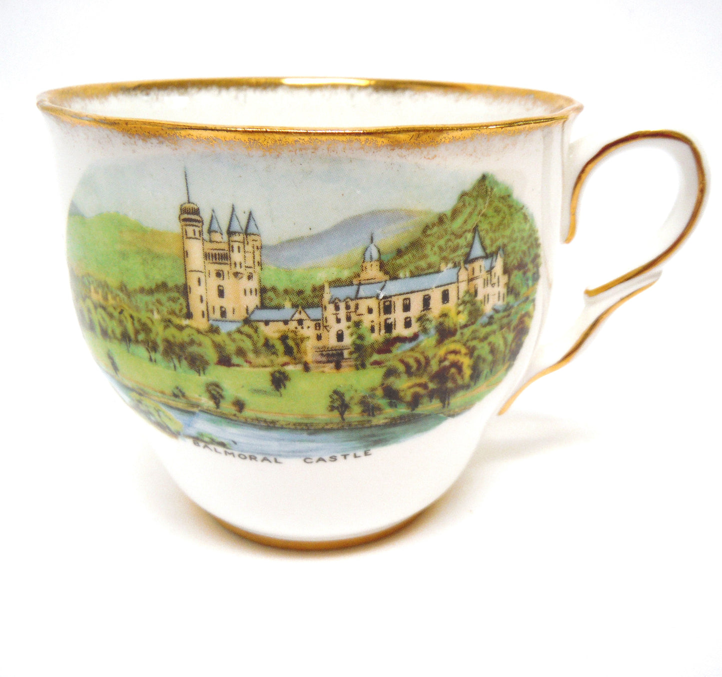 Taylor & Kent Bone China Proudly Presents: 'BALMORAL CASTLE TEA CUP & SAUCER' Made in SCOTLAND