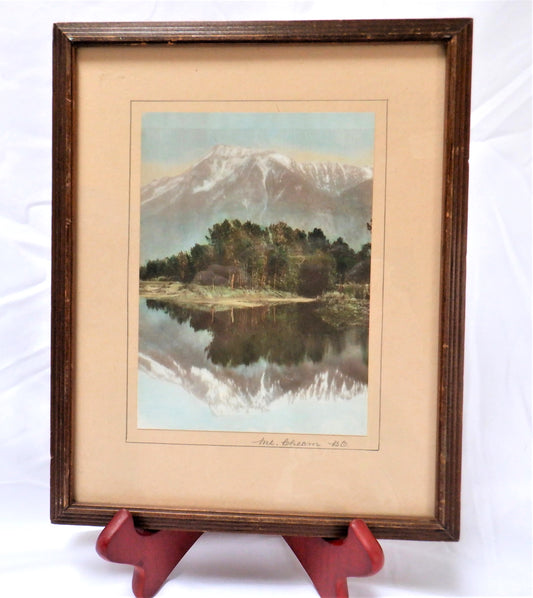 Vintage Hand-Tinted Photograph: MOUNT CHEAM, CHILLIWACK, British Columbia, Canada