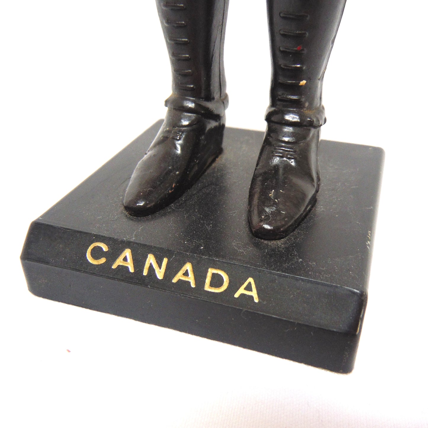 RCMP MOUNTIE No. 205: "CANADA" Tall Red Plastic Statue of Canada's Finest! Made in Hong Kong