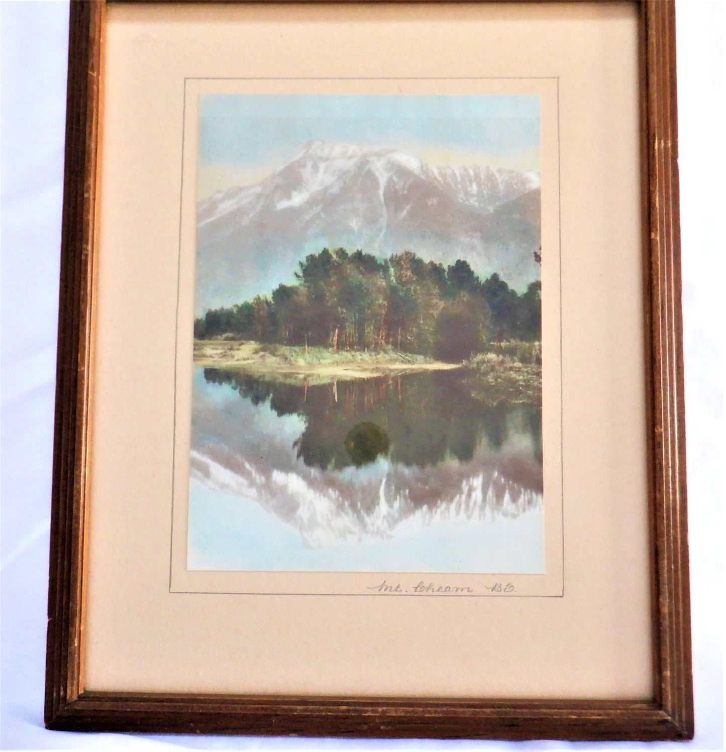 Vintage Hand-Tinted Photograph: MOUNT CHEAM, CHILLIWACK, British Columbia, Canada