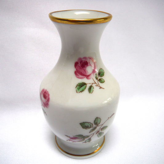 Vintage Miniature Vase, in Delicate Pink Country Roses by RICHARD GINORI of ITALY