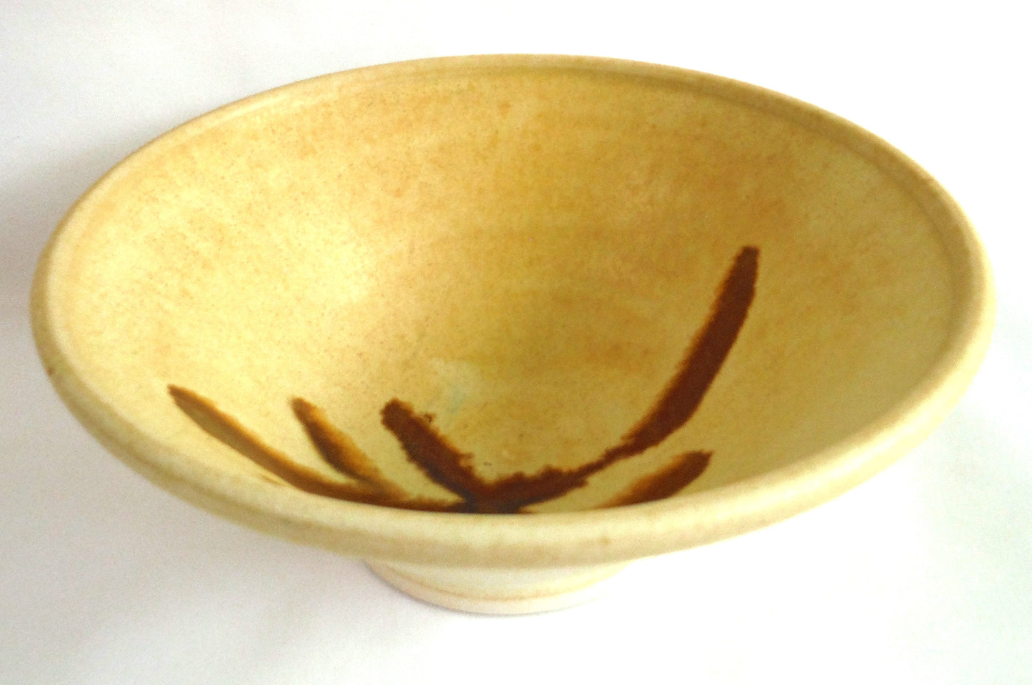 ARTISTIC FOOTED POTTERY BOWL by Darlene Colwell