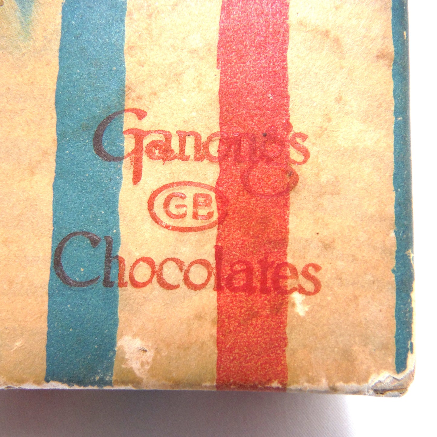 Antique 1920's Empty Chocolate Box by GANONG'S CHOCOLATES of St. Stephen, New Brunswick
