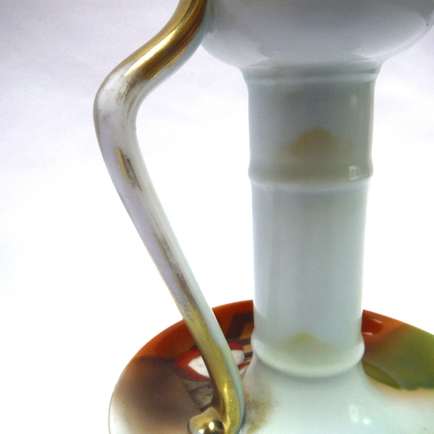 ROYAL BAYREUTH Antique SUNBONNET BABIES Cleaning CHAMBER Candle STICK Holder