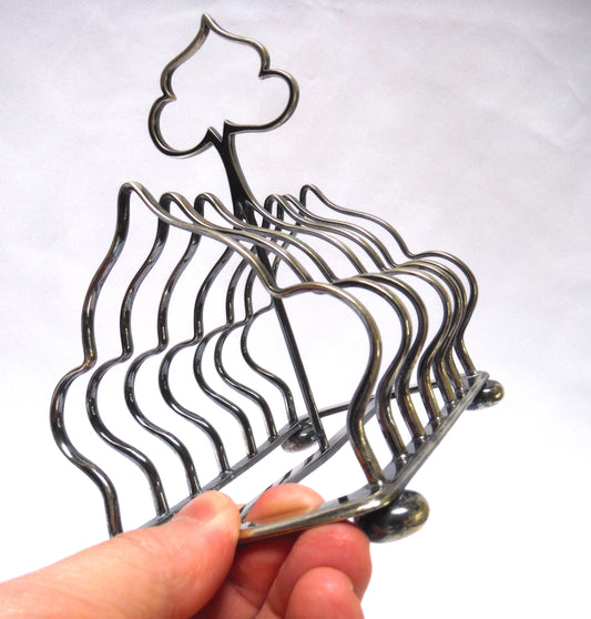 Antique Victorian SILVER PLATED TOAST RACK, by the Renowned Silversmiths Elkington, Mason & Co Birmingham, Circa 1880
