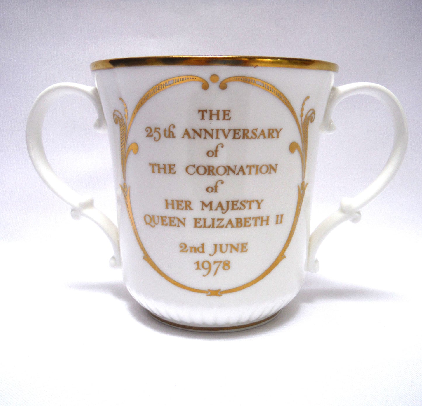 QUEEN ELIZABETH II LOVING CUP: 25th Anniversary of Her Majesties Coronation 1953-1978