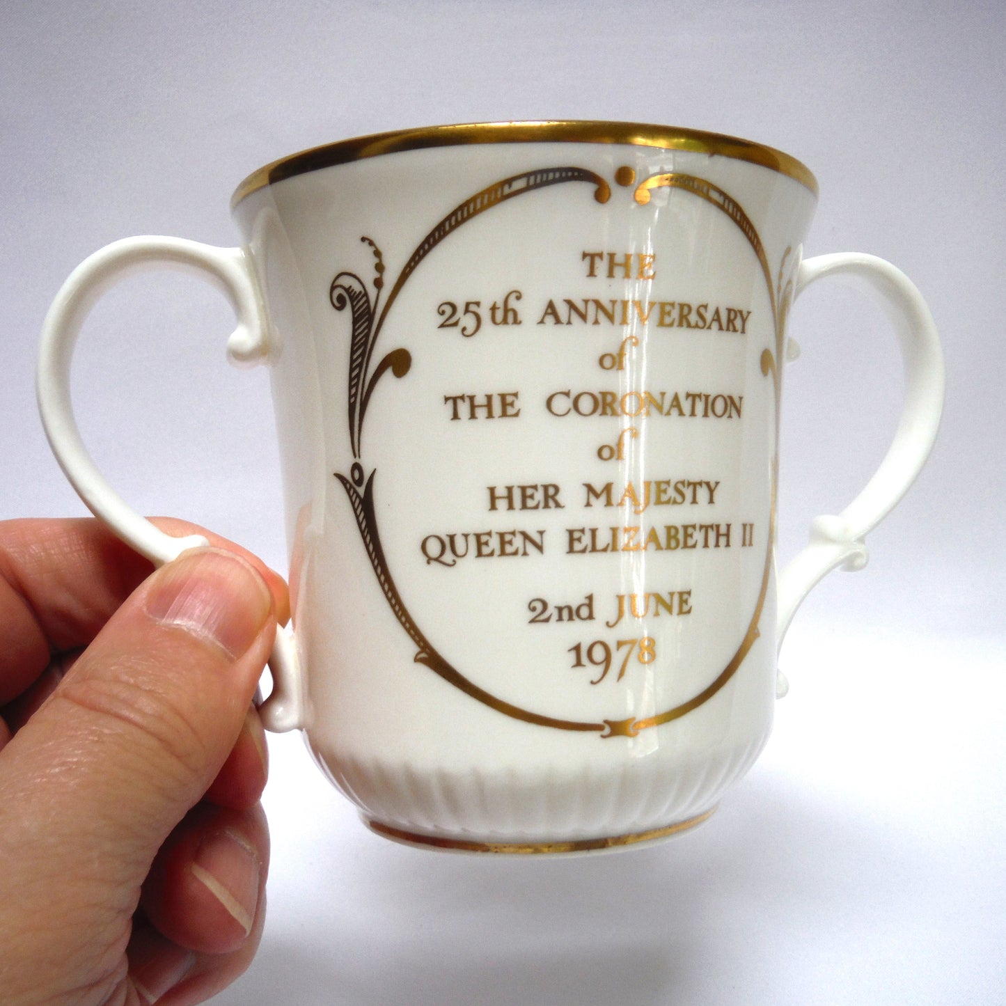 QUEEN ELIZABETH II LOVING CUP: 25th Anniversary of Her Majesties Coronation 1953-1978