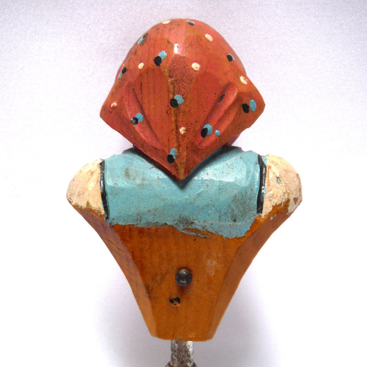 Mid-Century, But Certainly Not Modern, AN ANRI HAND-CARVED WOODEN BOTTLE OPENER: 'The Italian Lady'