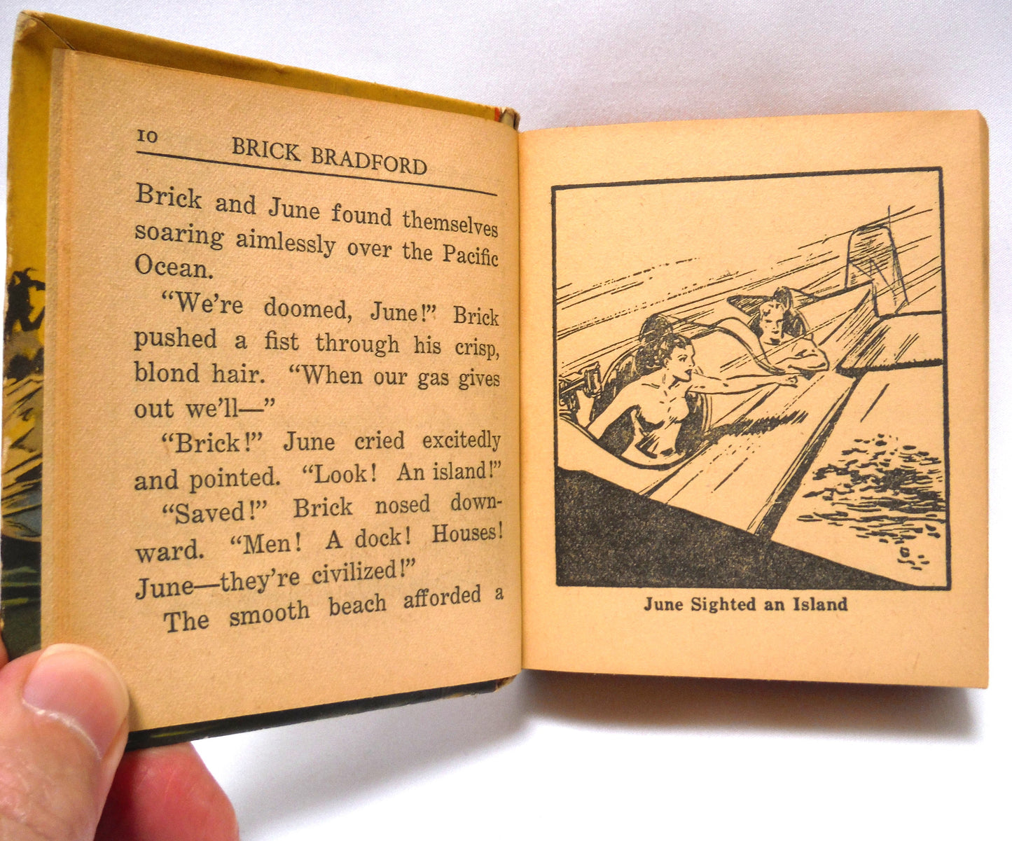 BRICK BRADFORD MINI BOOK: 1938 Brick Bradford with Brocco, 'THE MODERN BUCCANEER' by William Ritt and Clarence Gray