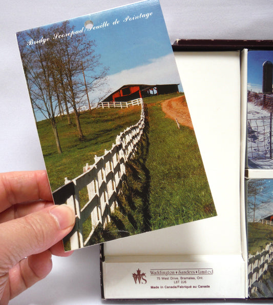 BRIDGE PLAYING CARD SET: Vintage Waddington Sanders Limited Bridge set. BRAND NEW-OLD STOCK, includes Double Card Decks and Scorepad!