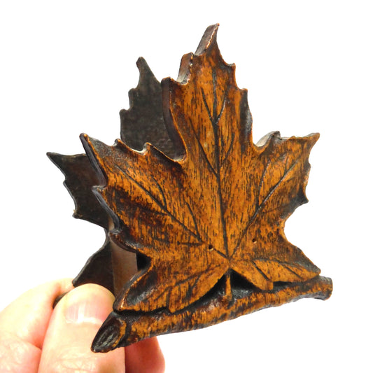 DURWOOD MAPLE LEAF COASTER HOLDER, by John Walter & Sons of Kitchener, Ontario