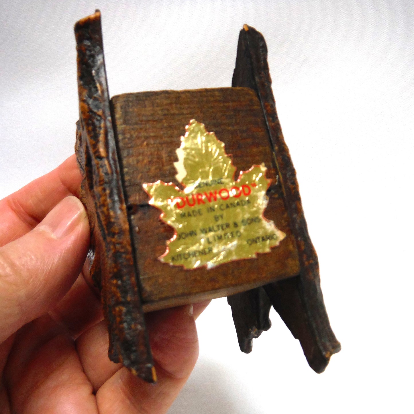DURWOOD MAPLE LEAF COASTER HOLDER, by John Walter & Sons of Kitchener, Ontario