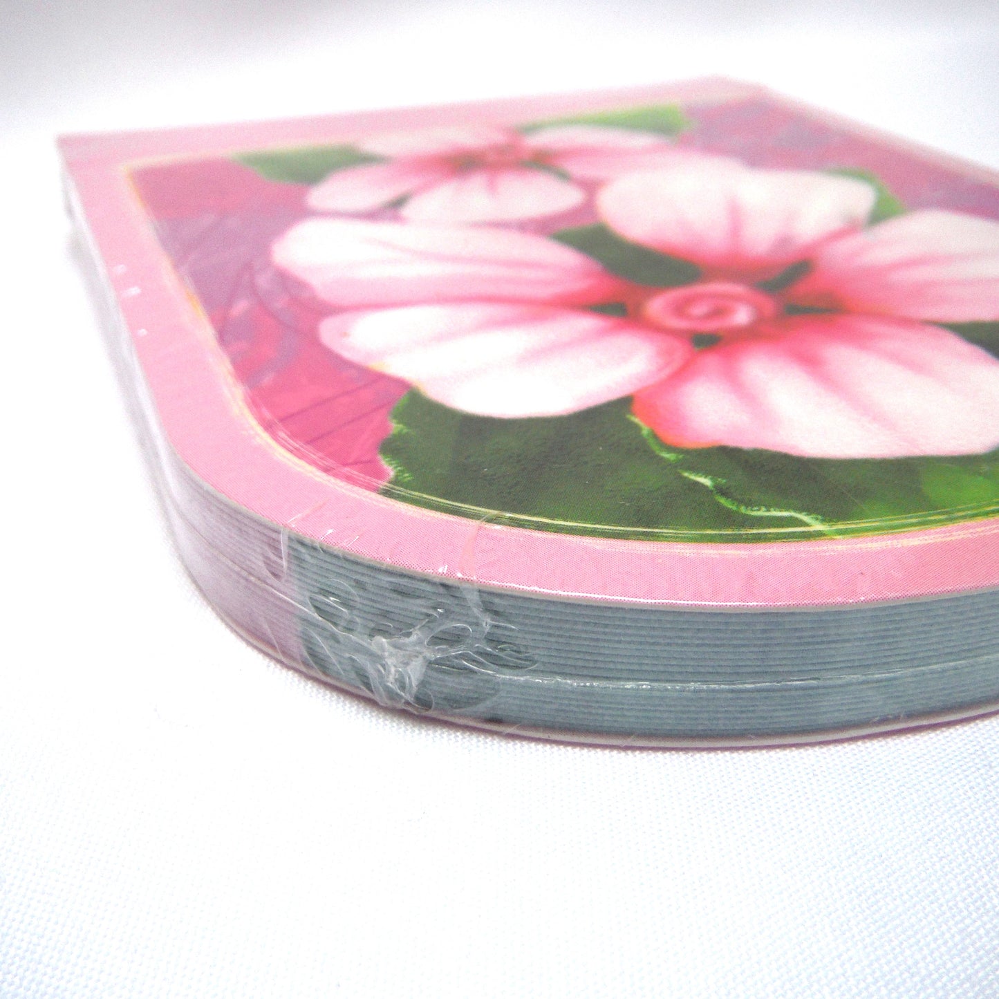 VINTAGE NOTEPAD AND PEN WRITING SET: 'Pink Rose Buds' Brand New-Old Stock!