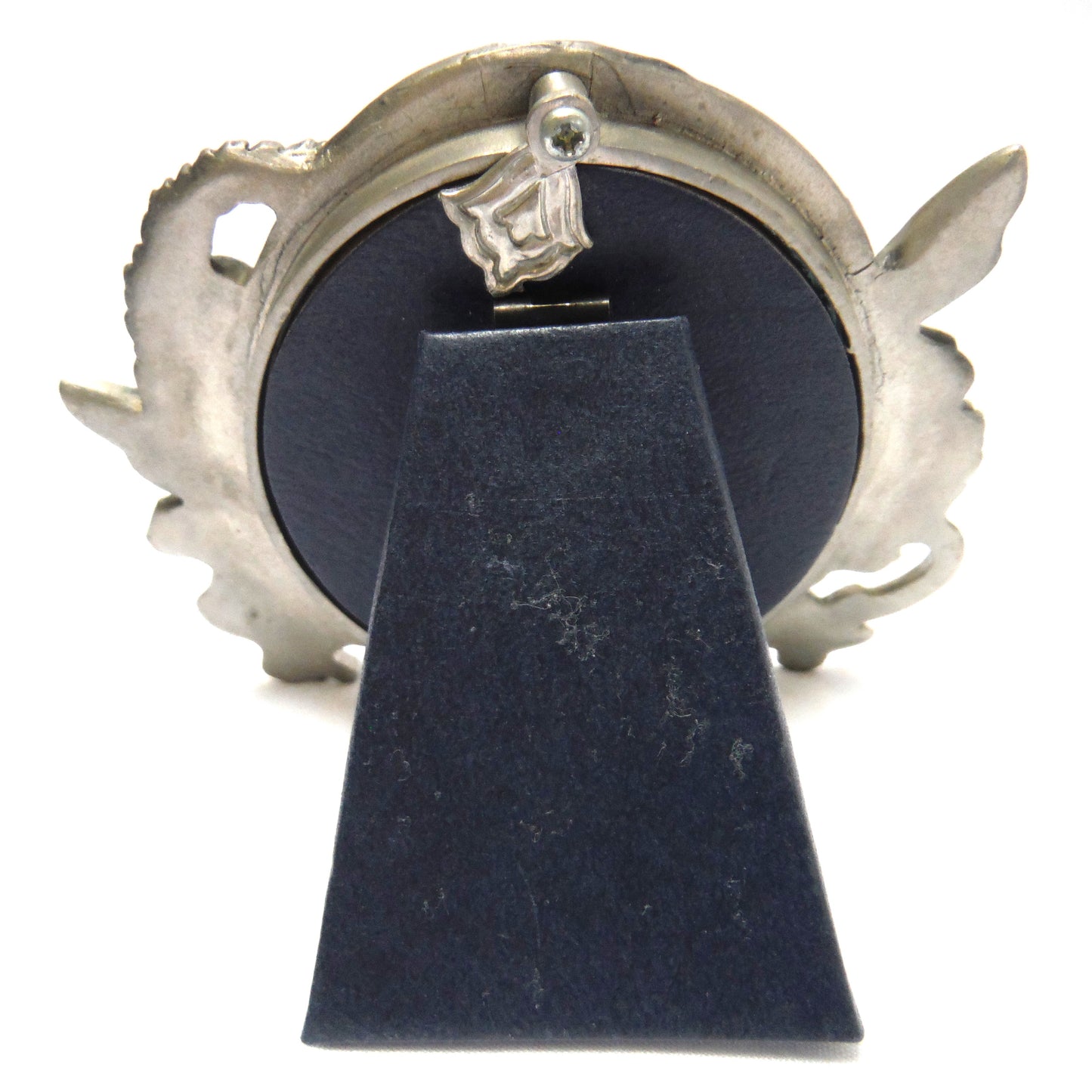 MINI PEWTER FRAME by Seagull Pewter Products of Nova Scotia Canada: 'BOY & GIRL GARDEN FAIRIES'