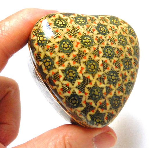 Vintage Handmade Wooden Khatam Indo-Persian 1930's Style Trinket Box