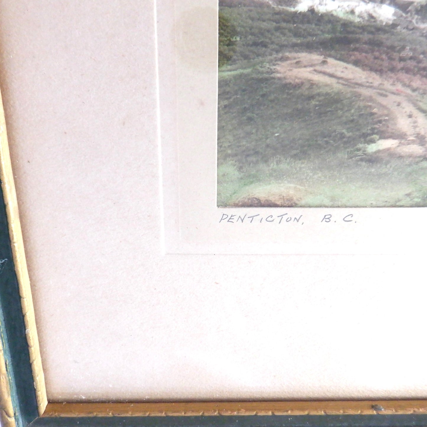 Antique Hand-Tinted Photograph by JACK STOCKS: 'PENTICTON, British Columbia'