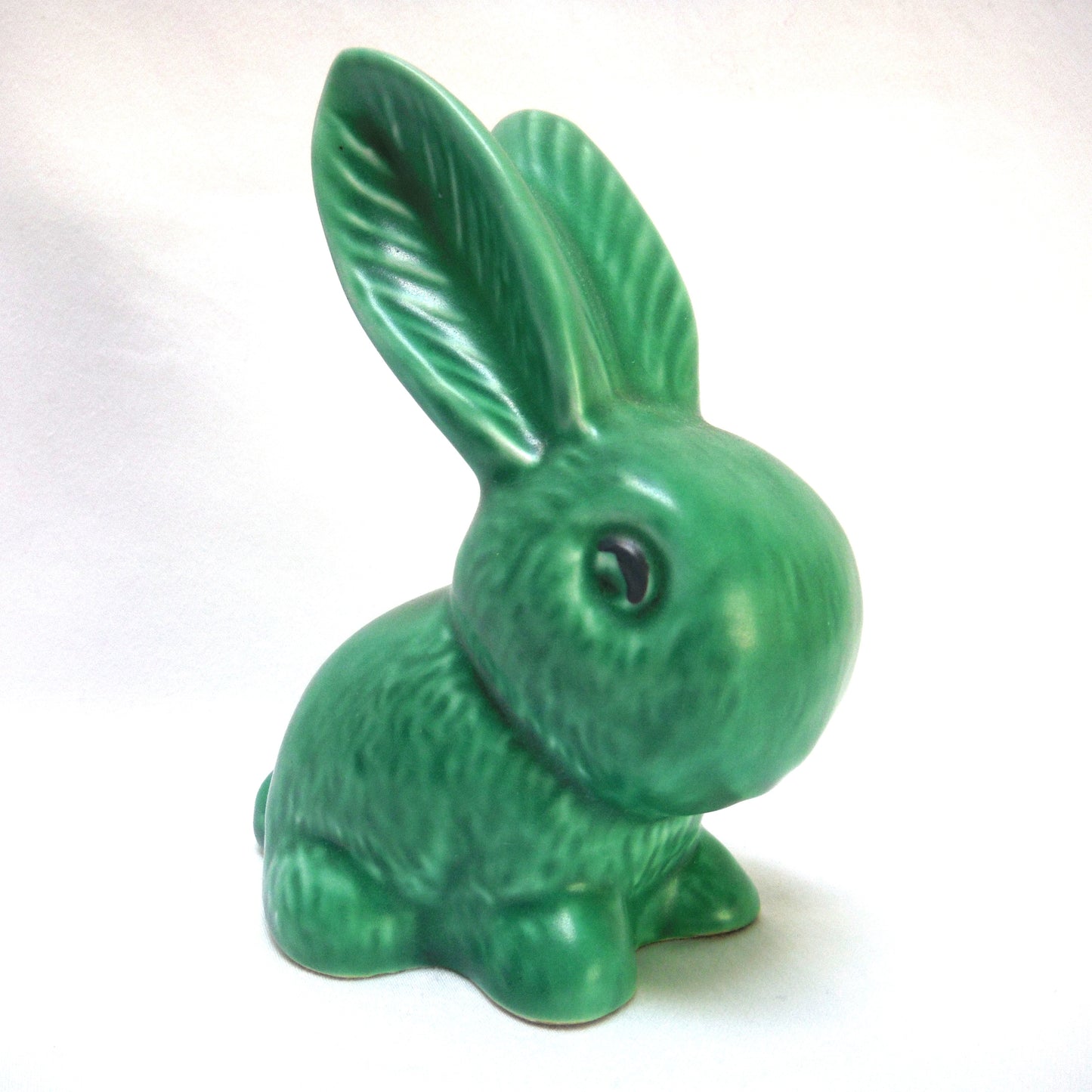 Vintage SylvaC Green Glazed, Long Eared Tall Bunny Rabbit