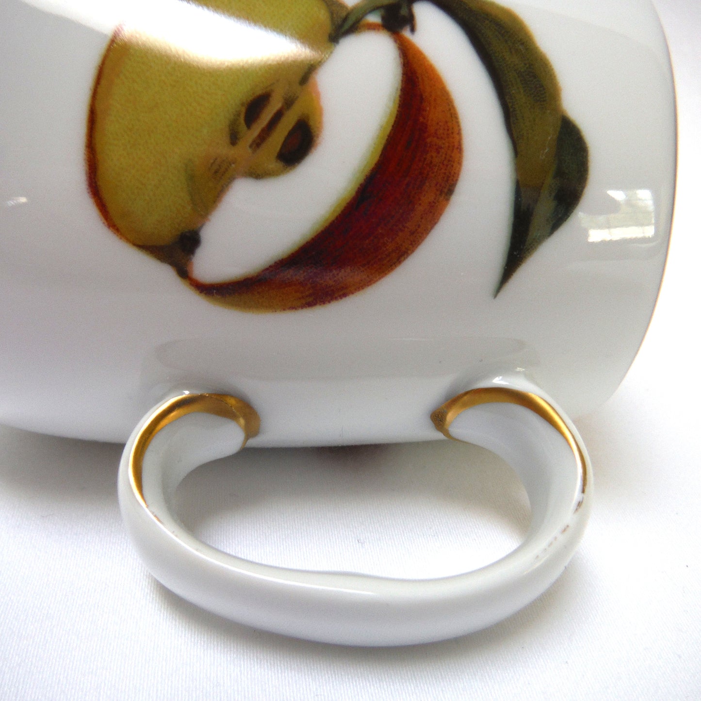 Vintage Royal Worcester Porcelain Creamer and Sugar Bowl, in their famous Evesham Pattern