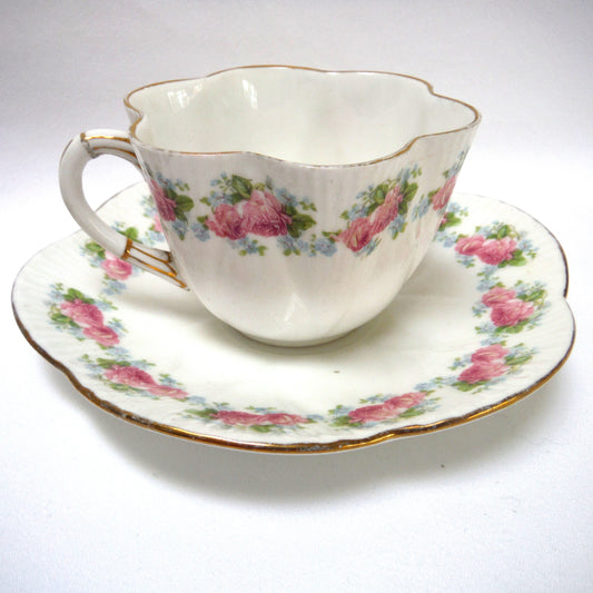 SHELLEY CUP AND SAUCER, in the 1910-1916 “Late Foley” Period: Two Sets Available, Price per set!