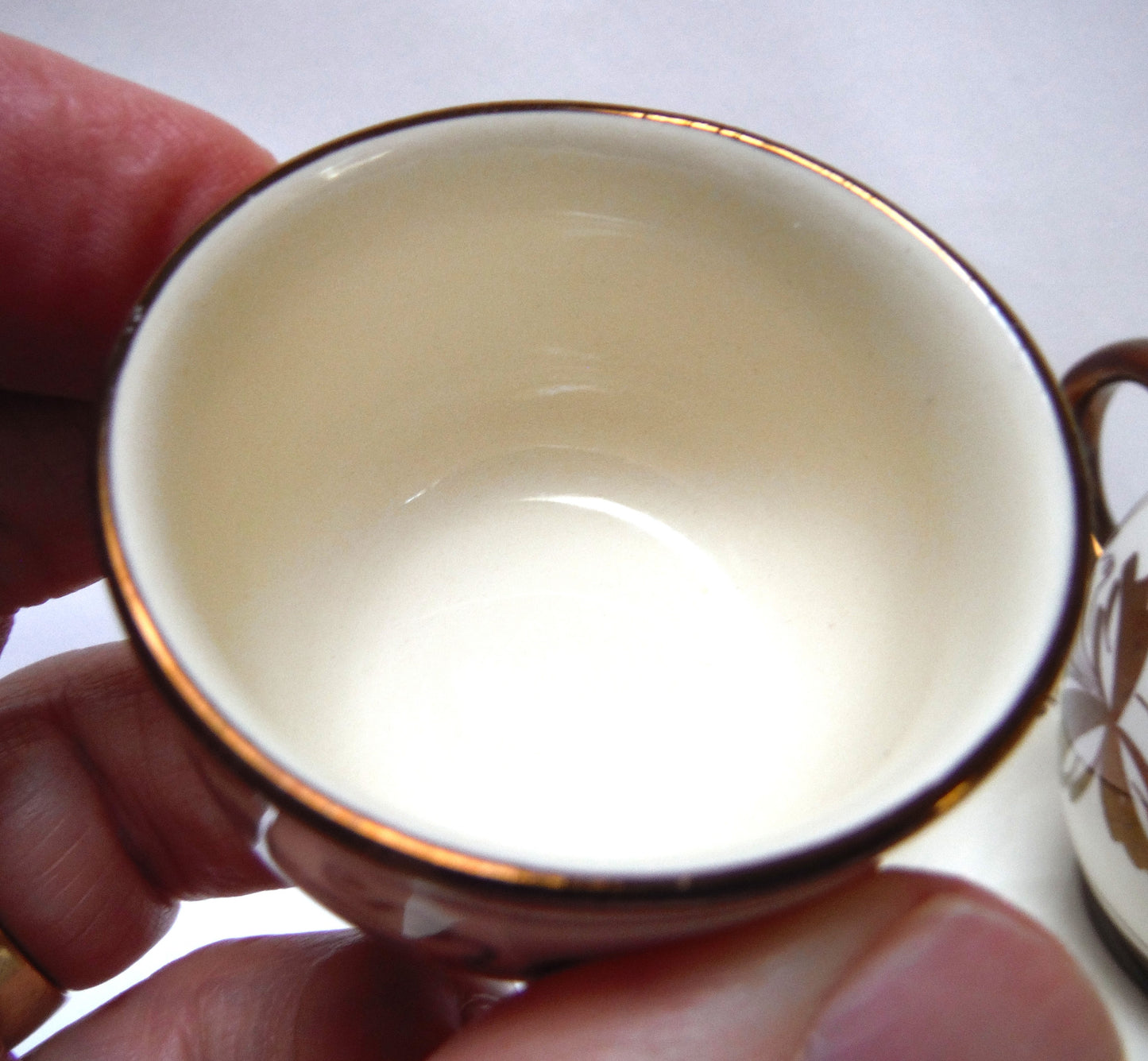 VINTAGE RARE INDIVIDUAL BACHELOR BREAKFAST TEA SET: Gray's Pottery Stoke on Trent Sam Talbot Copper Luster