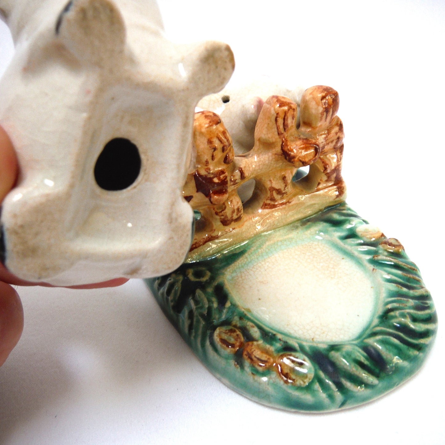 Vintage Made in Japan Hand-Painted 'A Pair of Pigs Salt & Salt Shaker...Busting Loose!'