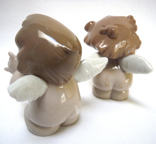 CHEEKY CHERUB ANGELS: 'Oh No' and 'Surprise' Porcelain Figurines, from NAO - LLADRO SPAIN Collections (Priced Individually)