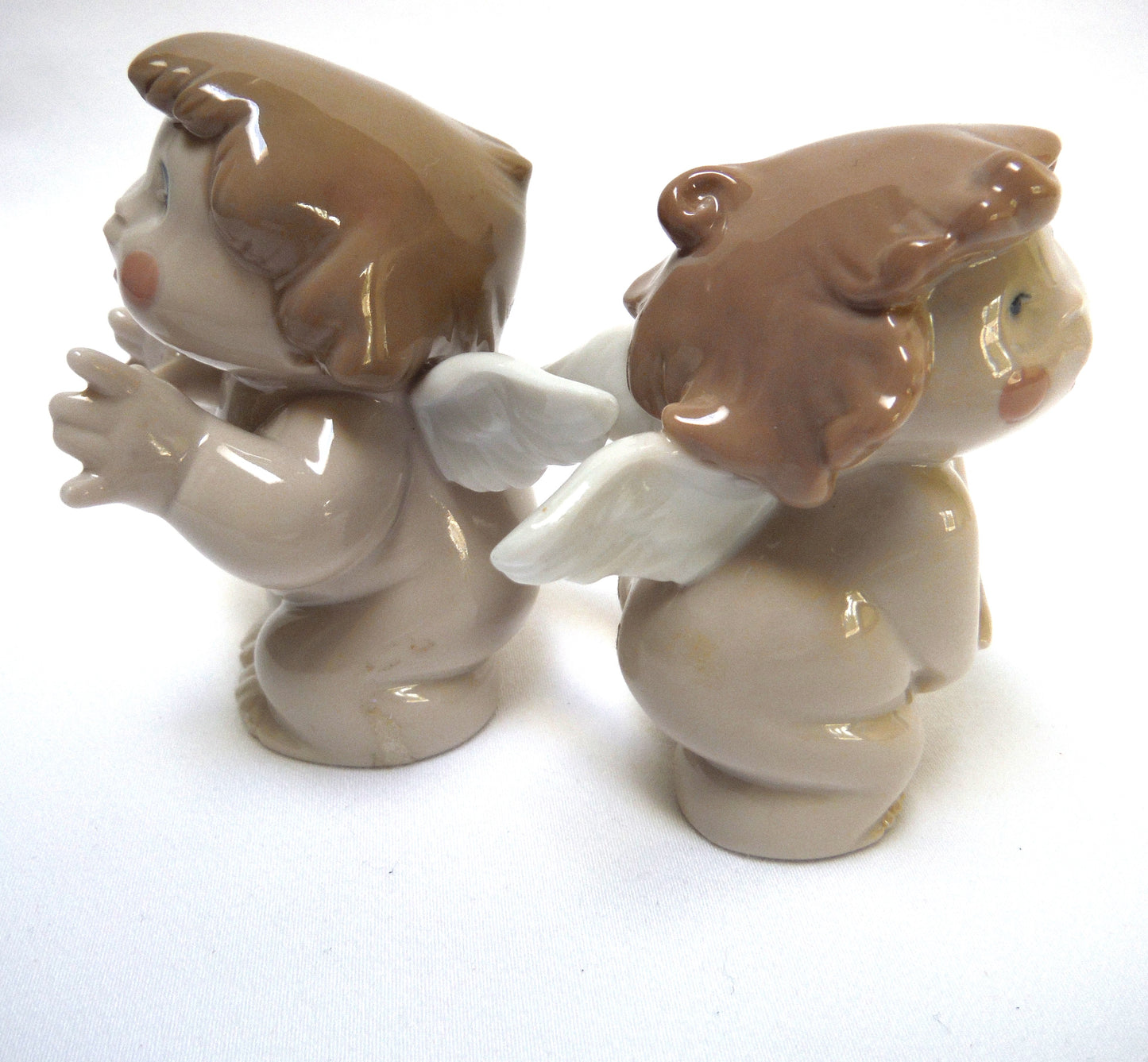 CHEEKY CHERUB ANGELS: 'Oh No' and 'Surprise' Porcelain Figurines, from NAO - LLADRO SPAIN Collections (Priced Individually)