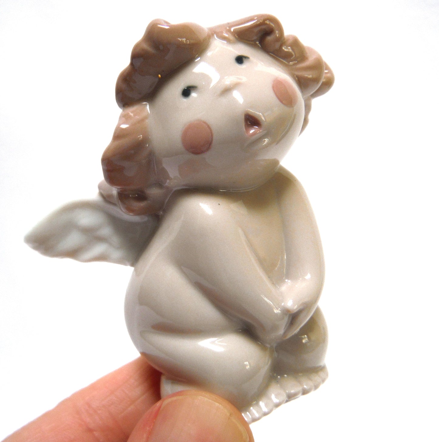 CHEEKY CHERUB ANGELS: 'Oh No' and 'Surprise' Porcelain Figurines, from NAO - LLADRO SPAIN Collections (Priced Individually)