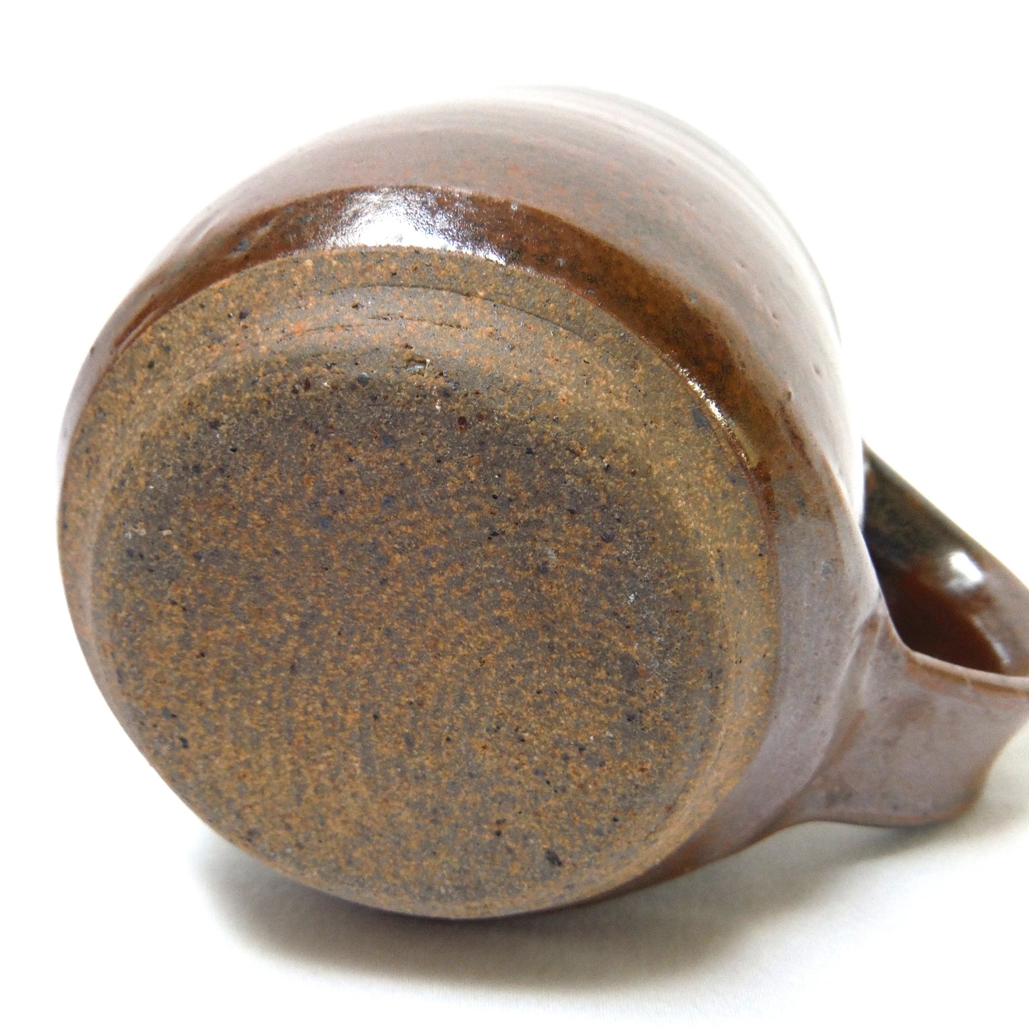 Rare Pre-2010 Vintage Studio Pottery Stoneware: Rust and Brown Glazed Mug. Marked QUEEN CHARLOTTE ISLANDS