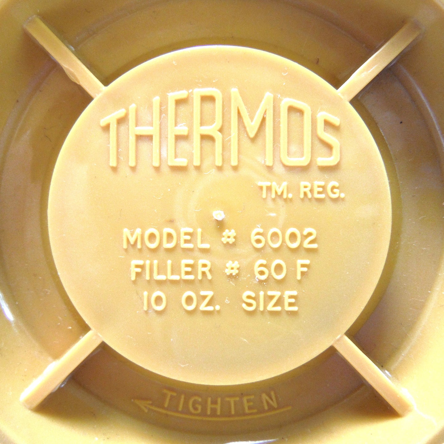 Vintage 1970-era Authentic Canadian Thermos Products Insulated Vacuum Sealed Model #6002 Mustard Yellow Thermos!