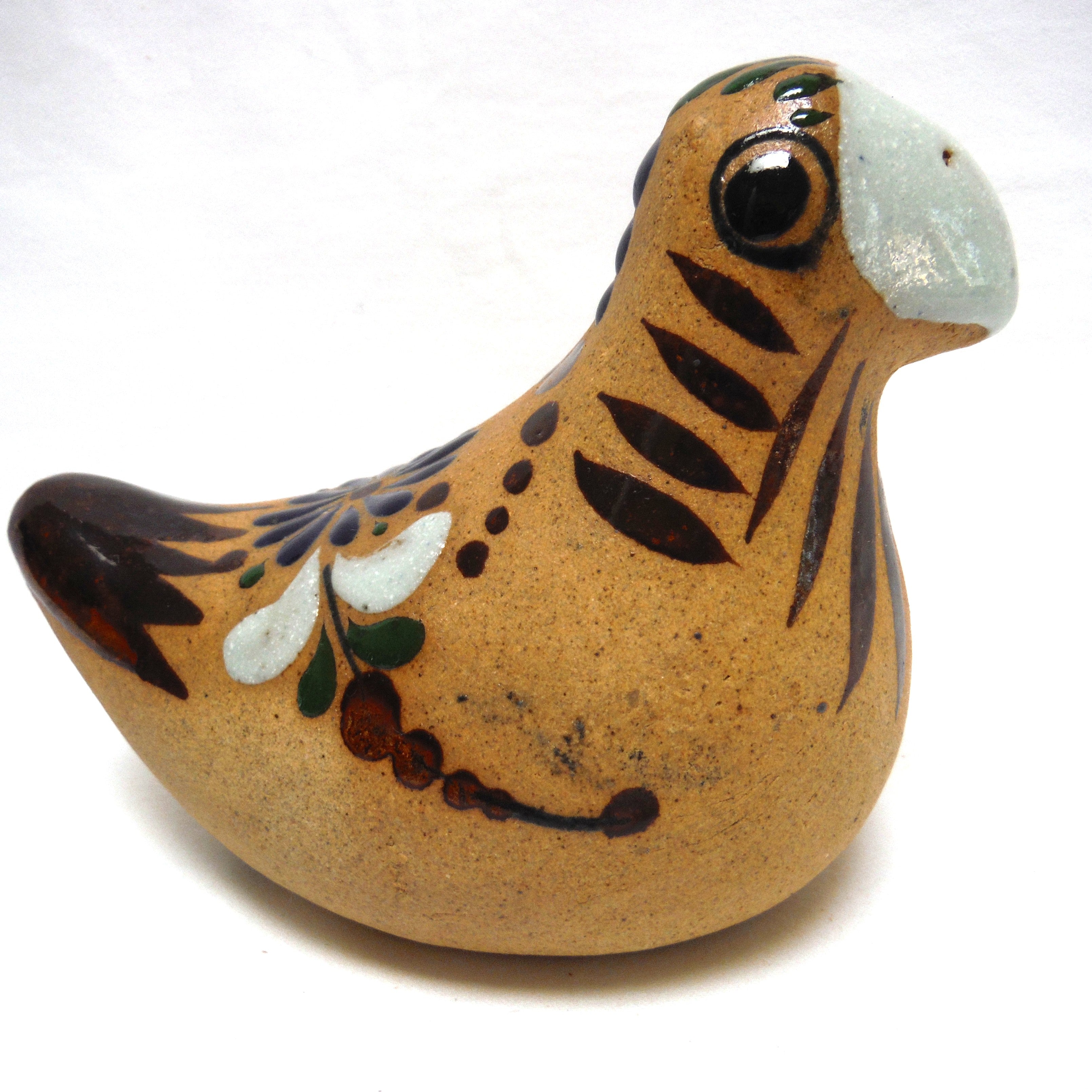 工芸品 Tonala pottery bird Vintage Tonala Pottery Bird Hand Painted Mexico Folk Art