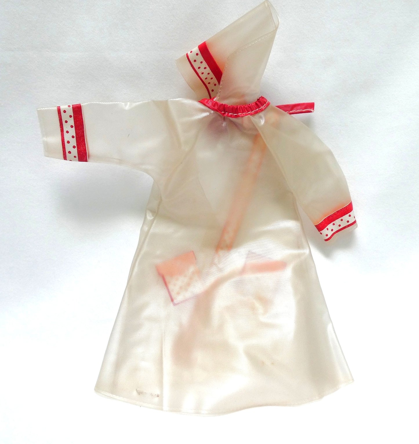 Red and White LOT SALE of 1960's Vintage Barbie and Vintage Ken Assorted Doll Clothes