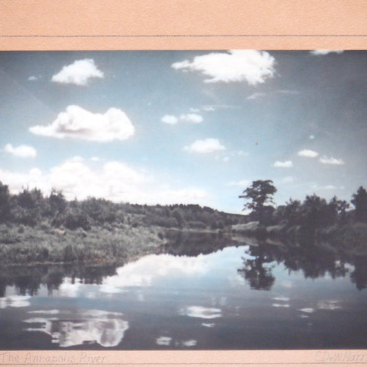 'THE ANNAPOLIS RIVER, NOVA SCOTIA', A Hand-Tinted B&W Photograph by C.D. Harris