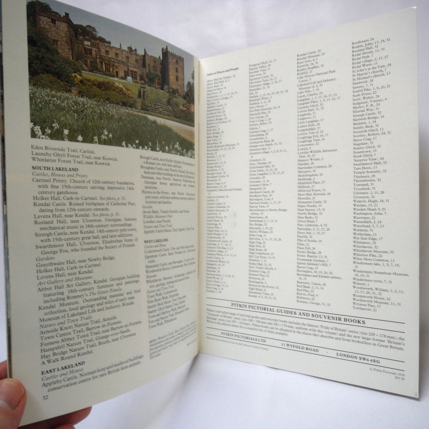THE LAKE DISTRICT: A Pitkin Pictorial Visitor Guide to Britain's Lake District National Park Area, by Edward Alan Bowness (1978 1st Ed.)